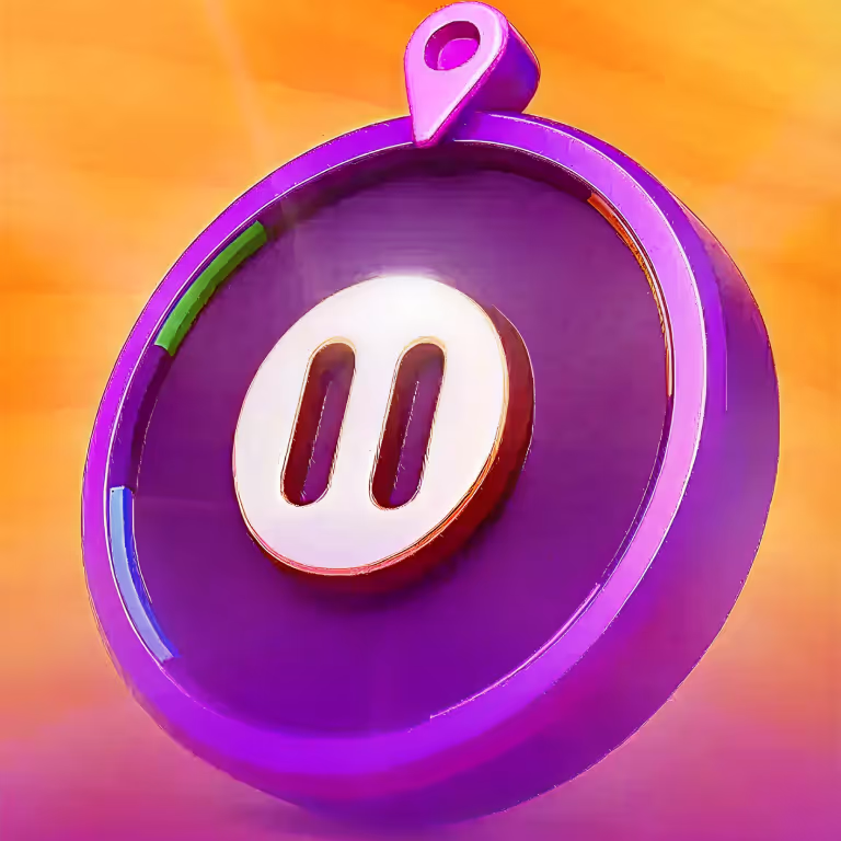 Pigmo Casino sportsbook icon with purple location marker and orange background